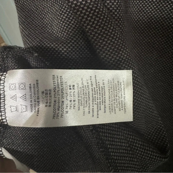 MICHAEL KORS Black and Gray Long Sleeve Textured Top Size Large - Picture 5 of 5